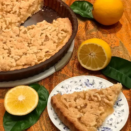 Тёртый пирог с лимоном