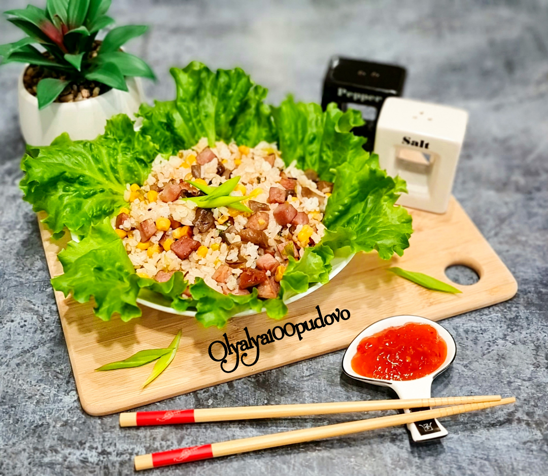 Рис с вешенками и овощами в сковороде — рецепт с фото пошагово
