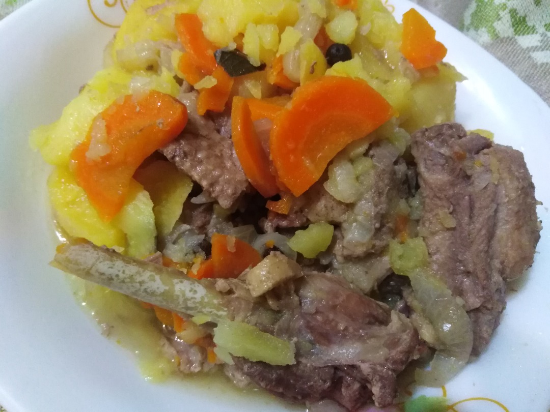 Картошка с уткой