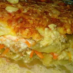 Морской язык с овощами