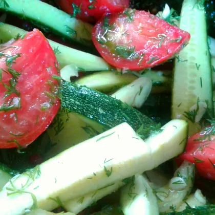 Малосольные овощи в пакете #кулинарныймарафон