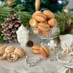 Печенье Орешки с вареной сгущенкой