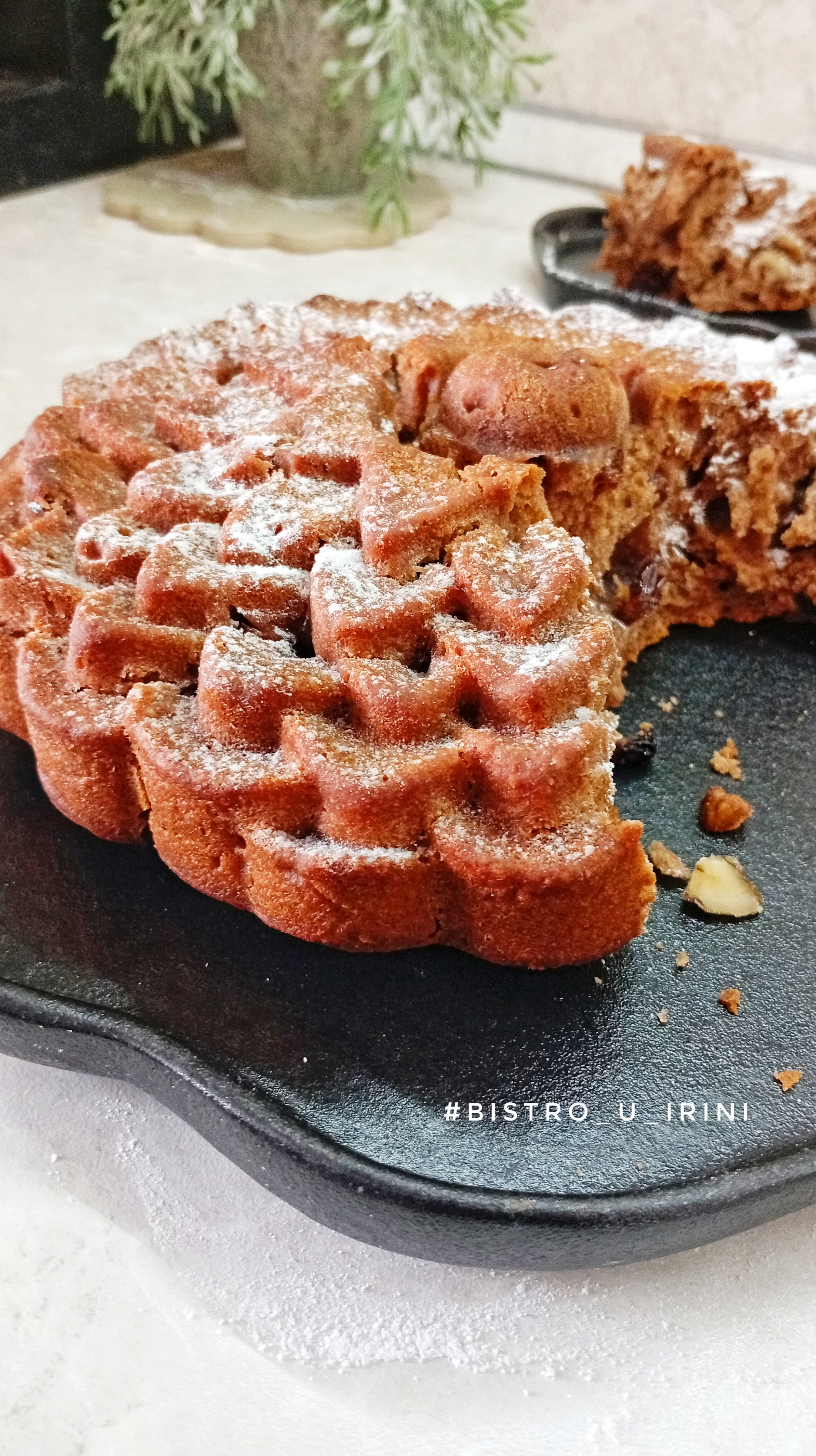 Постный медовой кекс 