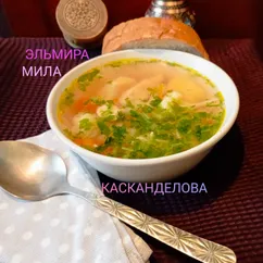 Куриный суп с цветной капустой 