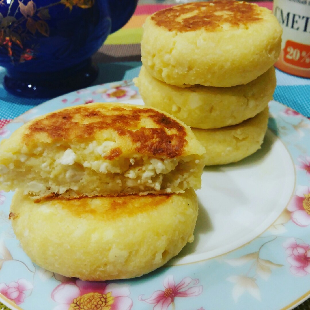 Сырники с кукурузной мукой (в духовке)🌽