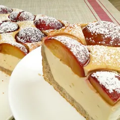 Чудесный пирог со сливами и творожным кремом | Wonderful pie with plums and curd cream