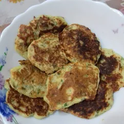 Пп оладушки с сыром и зеленым луком