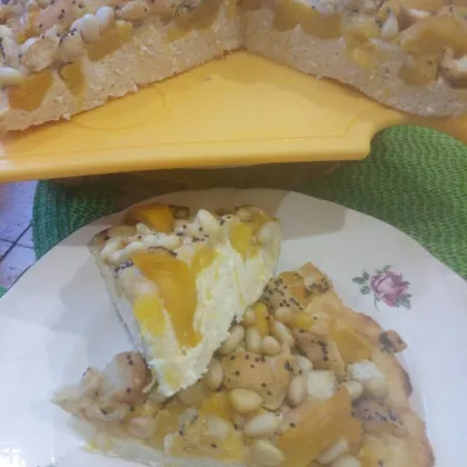 Запеканка творожная с манго и орешками