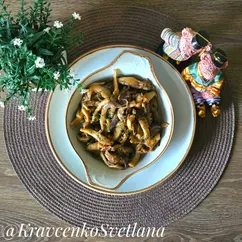 Жареные грибы - вешенки