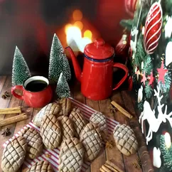 Новогоднее печенье "Шишки" 🎄