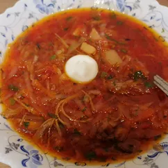 Борщ с гусем 