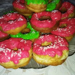 Пончики с глазурью. 🍩 🍩 🍩