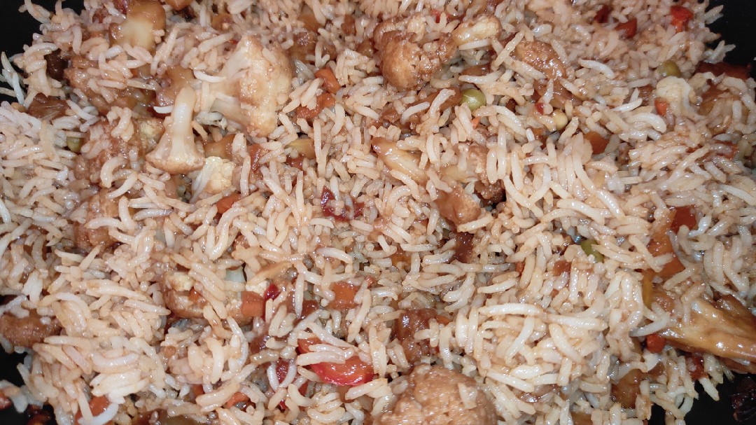 🍛 Паэлья с овощами и соусом терияки