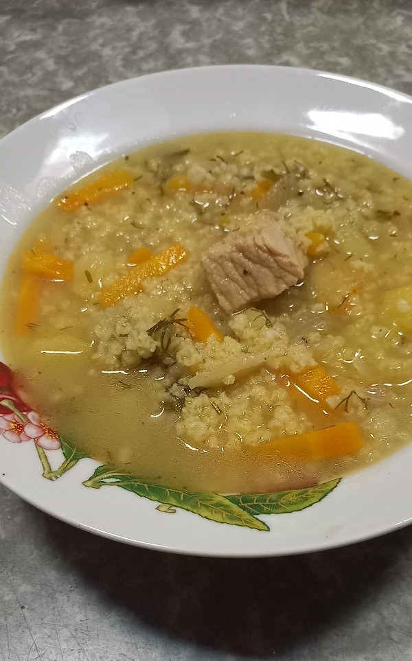 Наваристый мясной суп с пшеном и овощами по-домашнему