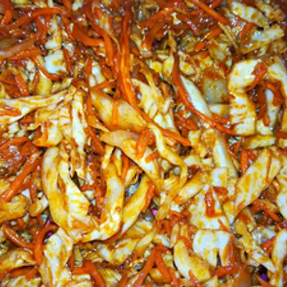 Салат по-корейски из капусты и моркови