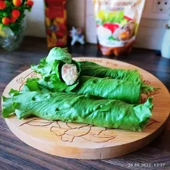 Рулеты из листьев салата!🥬