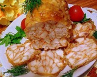 Куриный рулет «Мраморный»