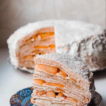 🍰Блинный творожный торт с нектаринами 💔😍
