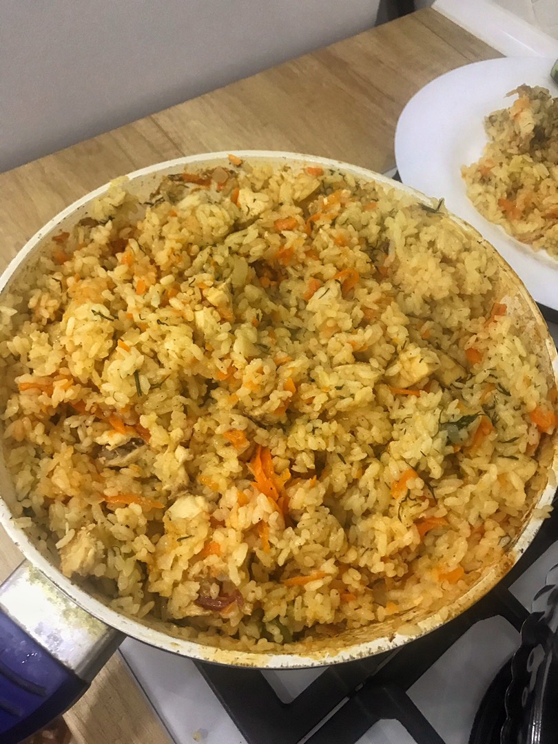 Плов с куриной грудкой