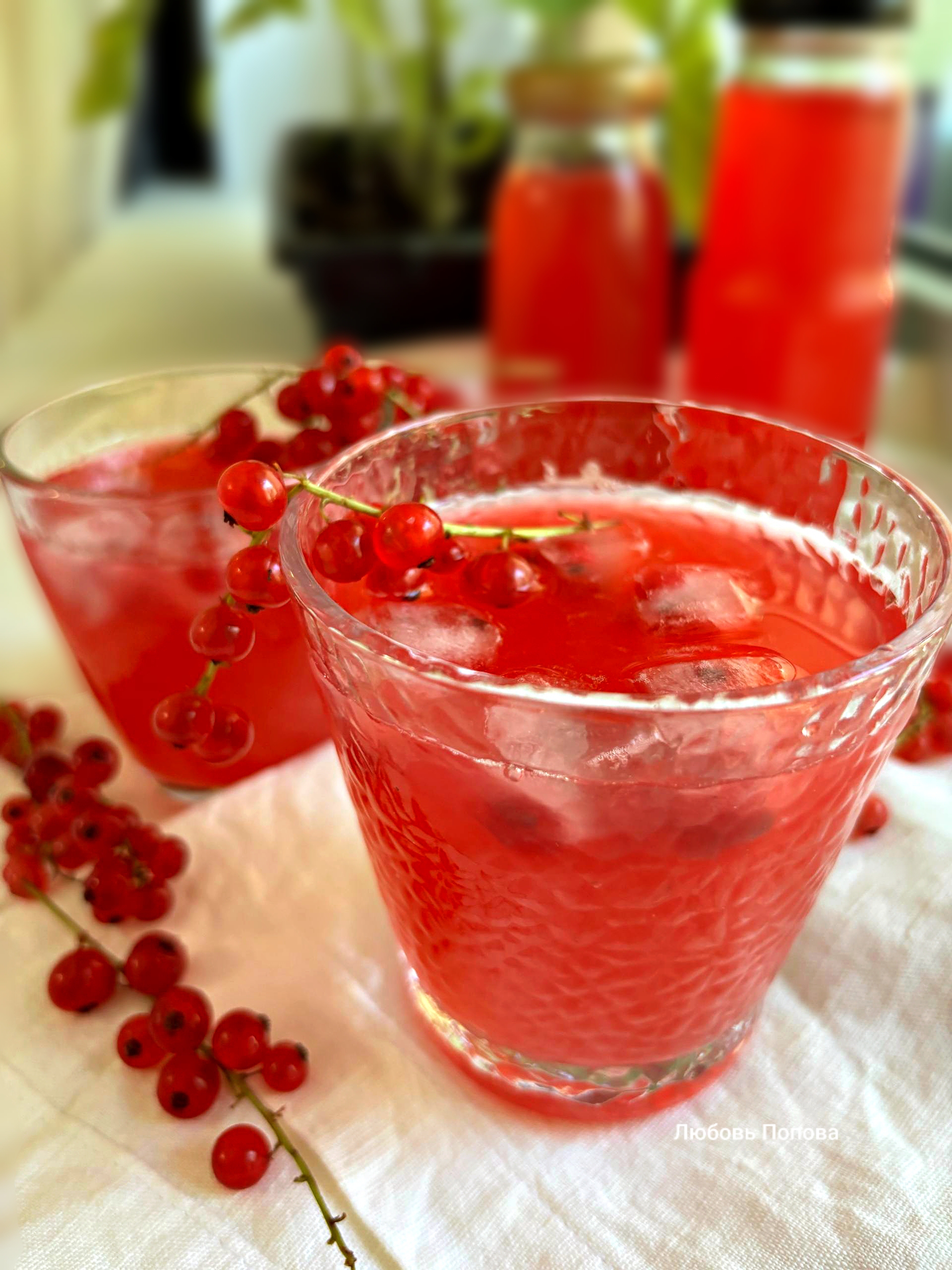 Морс из красной смородины