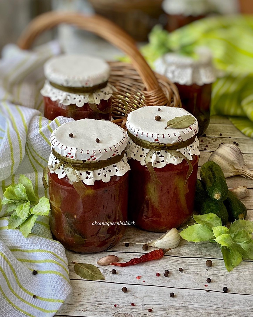 🍅Огурцы в томатном соке рецепт с фото пошаговый от Оксана - Овкусе.ру