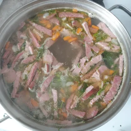 Колбасный суп по рецепту моей мамули