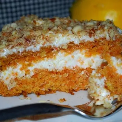 Морковный торт с лимоном 'Солнечный'