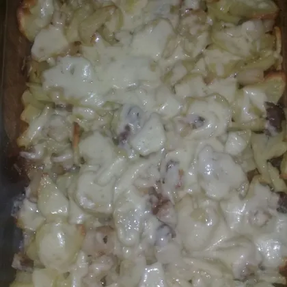 Картошка с салом в духовке #кулинарныймарафон