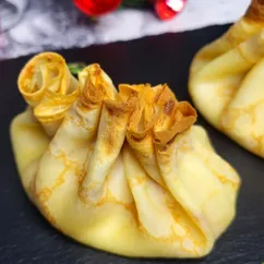 Блинчики с ветчиной и сыром, запечённые в духовке 