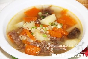 Кулеш с мясом, тыквой и пшеном