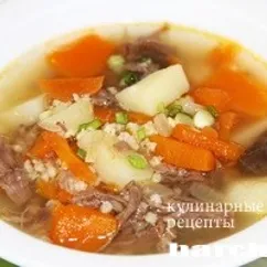 Кулеш с мясом, тыквой и пшеном