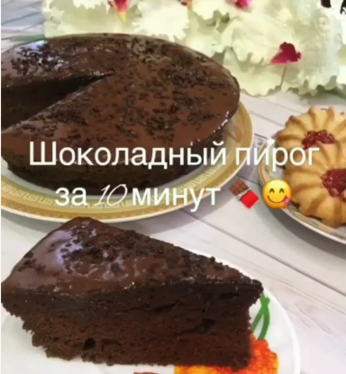 Шоколадный торт без сахара и яиц в микроволновке