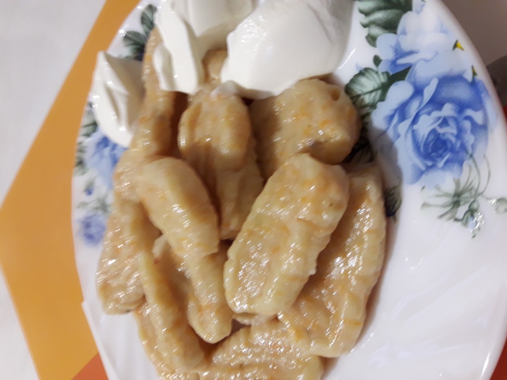 Картофельно- тыквенные ньокки
