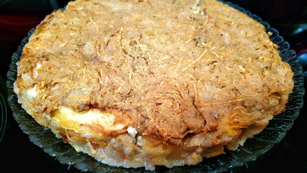 Морковный гречневый пирог с абрикосами и нектаринами