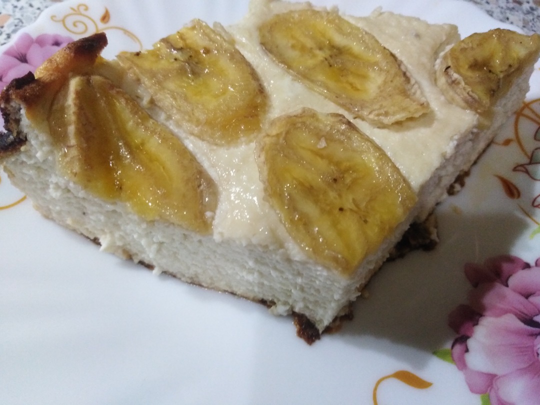 Творожное суфле с бананом