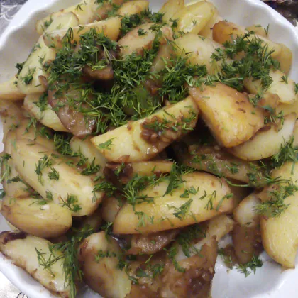 Запечённая картошечка с чесночком