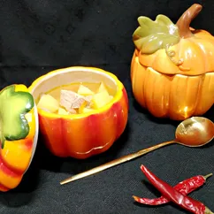 Картофельный суп со свининой
