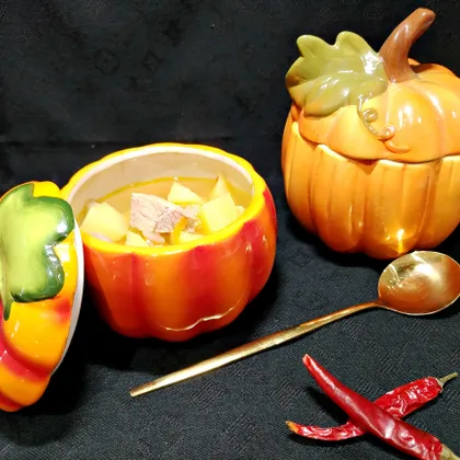 Картофельный суп со свининой