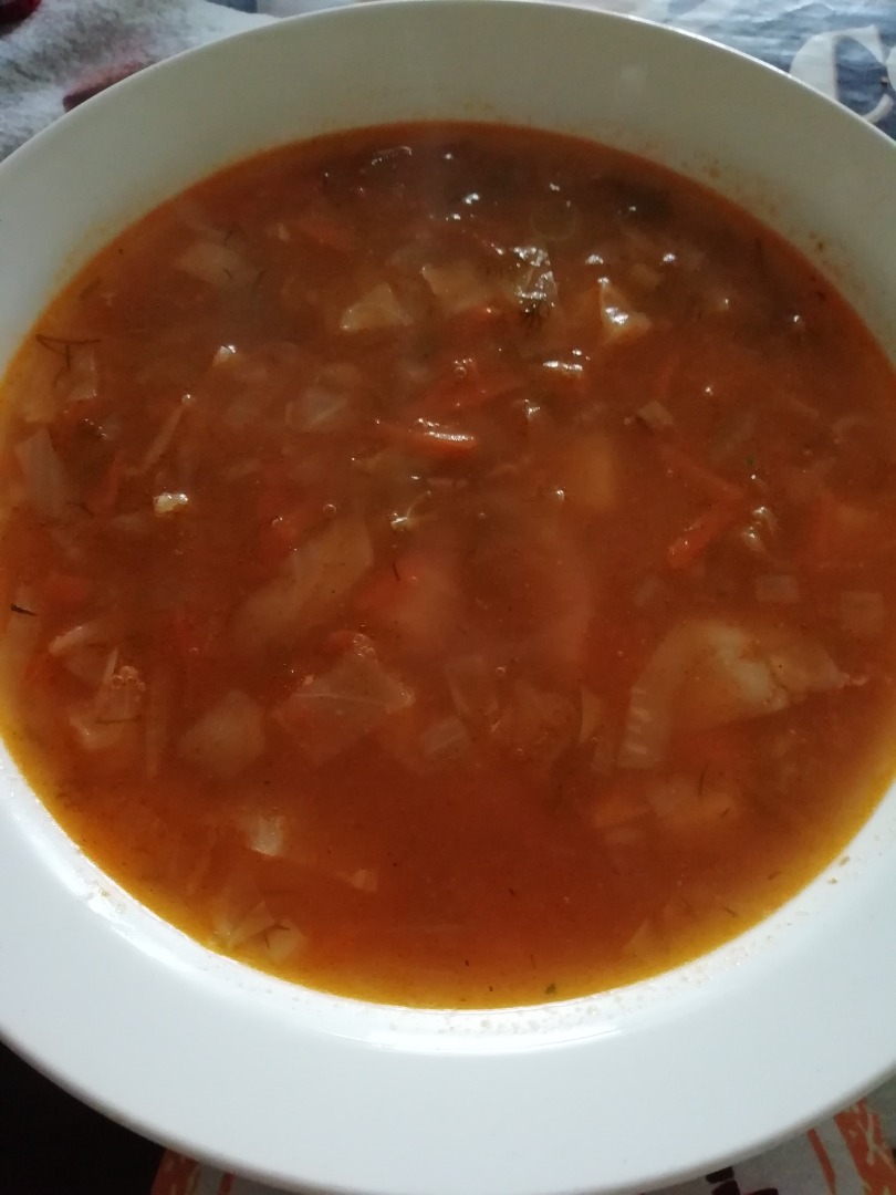 Супчик с овощами и индейкой