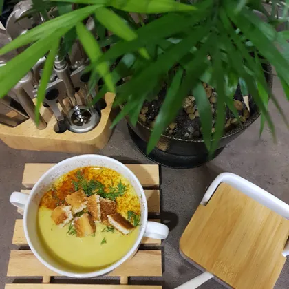 Суп-пюре с цветной капустой и брокколи