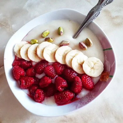 Манная каша🥣🍓🍌🌰