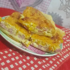 Закусочный слоёный пирог🥮