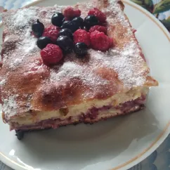 Пирог с малиной 🍰