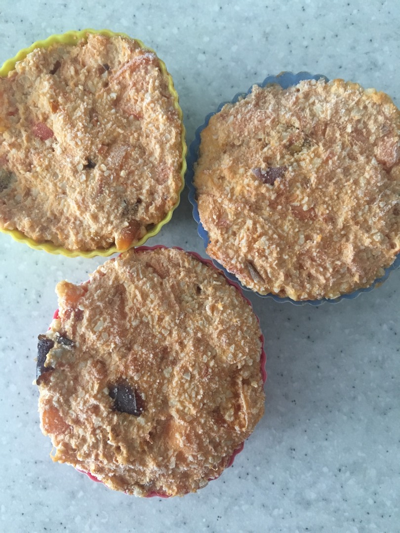 Пирожные из абрикосов и арахиса #пп