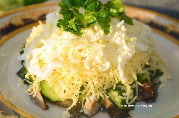 Картофельный салат с солеными огурцами