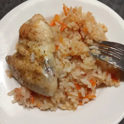 Курица с рисом и капустой