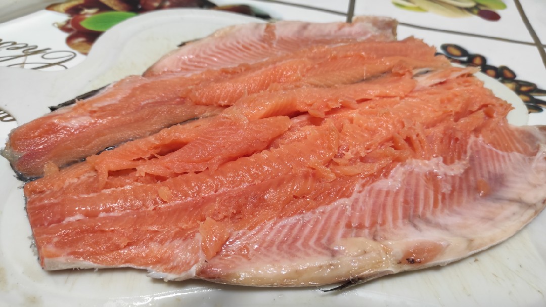 Слабосолёная форель, сёмга, лосось🐟
