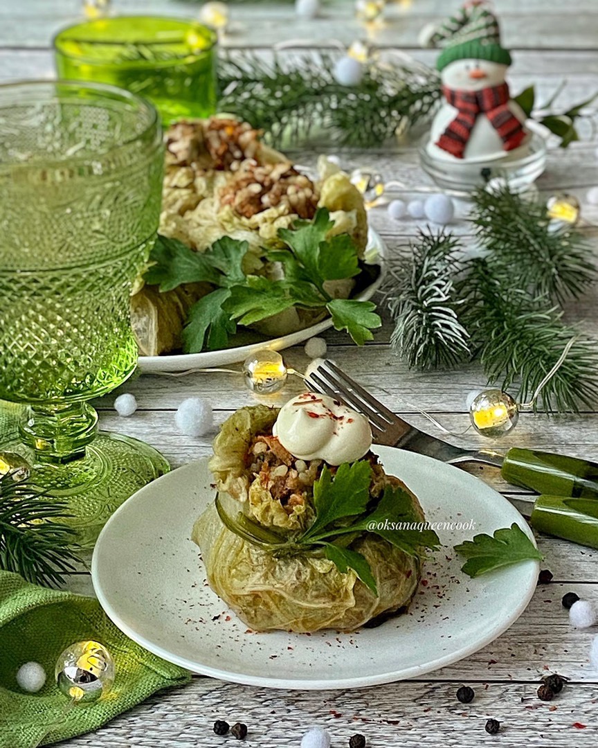 🥬Голубцы с индейкой в пекинской капусте