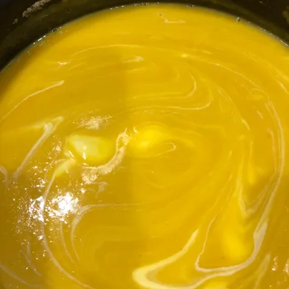 Тыквенный суп с плавленым сыром