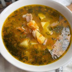 Куриный суп с рисом 